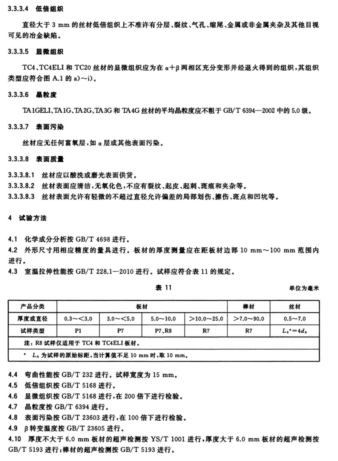 外科植入物用鈦及鈦合金加工材(GB/T 13810-2017)